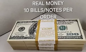 (10 Bills) 2006 Series UNCIRCULATED SEQUENTIAL $100 Dollar Bill From BEP Brick - Picture 1 of 12