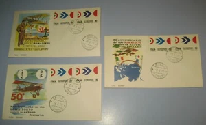 50 aniversario del vuelo Roma Tokio Arturo Ferrarin lote 3 FDC 1970 - Imagen 1 de 5