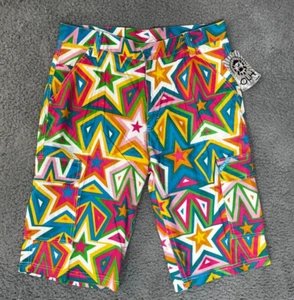 CLH Creating Limitless Heights Mens Cargo Shorts Sz 36 Multi-Color Print NOS - Picture 1 of 9