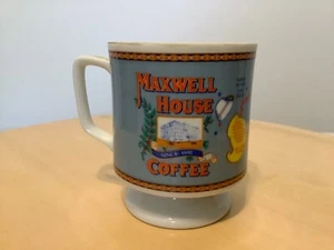 Vintage '70er' Maxwell House Kaffee Standfuß Fuß Becher Tasse 8 Unzen kostenloser Versand - Bild 1 von 5