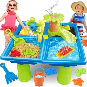 4 In 1 Sand Water Table For Toddlers Kids Portable Water Play Table Beach Toys 2 - Picture 1 of 6