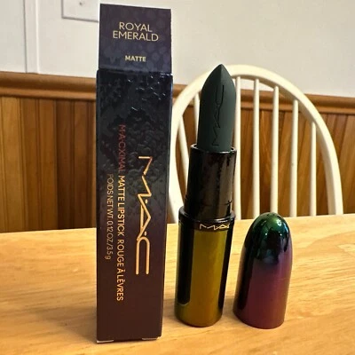 MAC Macximal Silky Matte Lipstick Royal Emerald Lipstick BRAND NEW IN BOX - Image 1 of 4