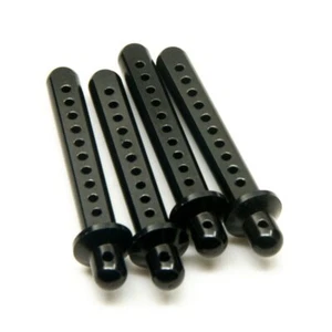 RC Crawler Cars Parts Black Aluminum Body Post Mounts 4PCS for 110 SCX10 AXIA... - Picture 1 of 5