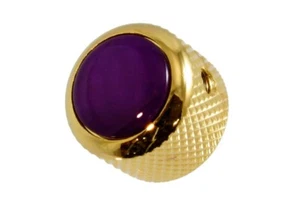 NEW - Q-Parts Dome Knob - PURPLE PEARL ON GOLD, KGD-0069 - Picture 1 of 1