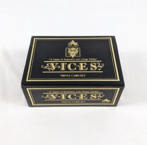 VICES Trivia Board Game Used Appears Complete Axlon Trivial Pursuit Compatible - Picture 1 of 4