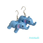 Brickohaulic Elephant Drop Earrings Handmade With Lego® Bricks Parts