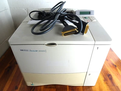 HP LASERJET 4100DTN C8052A MONOCHROME PRINTER DUPLEXER TONER TESTED 274K PAGES - Image 1 of 4