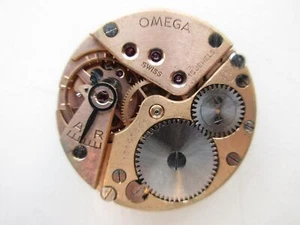 Omega cal. 265 Swiss watch movement dial & hands - running - Picture 1 of 5