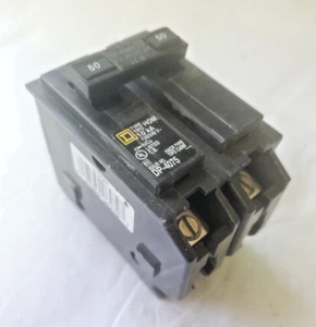 Square D Homeline HOM250 2 Pole 50 Amp 120 / 240V Plug In Breaker - Picture 1 of 7