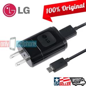 Original LG 1.2A Wall Home Travel Charger Micro USB Data Cable for LG G3 Flex - Picture 1 of 6