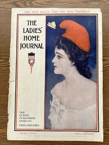 1904 Ladies Home Journal Front Page Only Lady Pearline Van Camp’s Ralston Piano - Picture 1 of 9