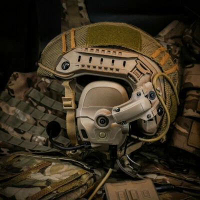 FMA&FCS AMP Upgraded Tactical Communication Headset Noise Reduction V20/V60 PTT - Image 1 of 4