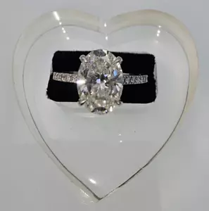 Oval Diamond 18K Yellow Gold Ring 2.35ct or better IGI Certified Lab Grown - Picture 1 of 5