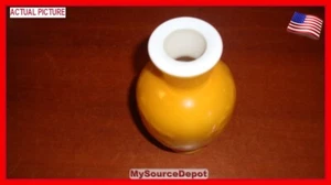 VASE ,6 1/2" TALL,2 3/8" BASE,OPEN  VASE,1 1/4",AMBER,SPRING BOUQUET,FRAGRANCE - Picture 1 of 8
