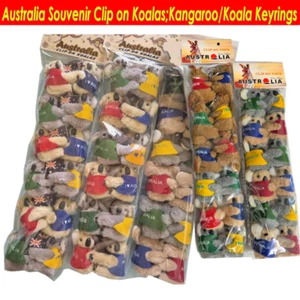 24/36pcs Australian Souvenir Koala W Boomerang / Flag / Keyring Kangaroo Clip on - Picture 1 of 48