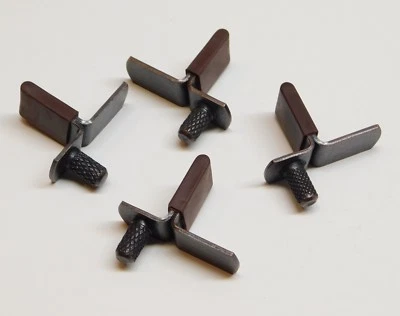 Howard Miller Ridgeway Metal Glass Shelf Clip Curio Cabinet NEW Set of 4 Bracket