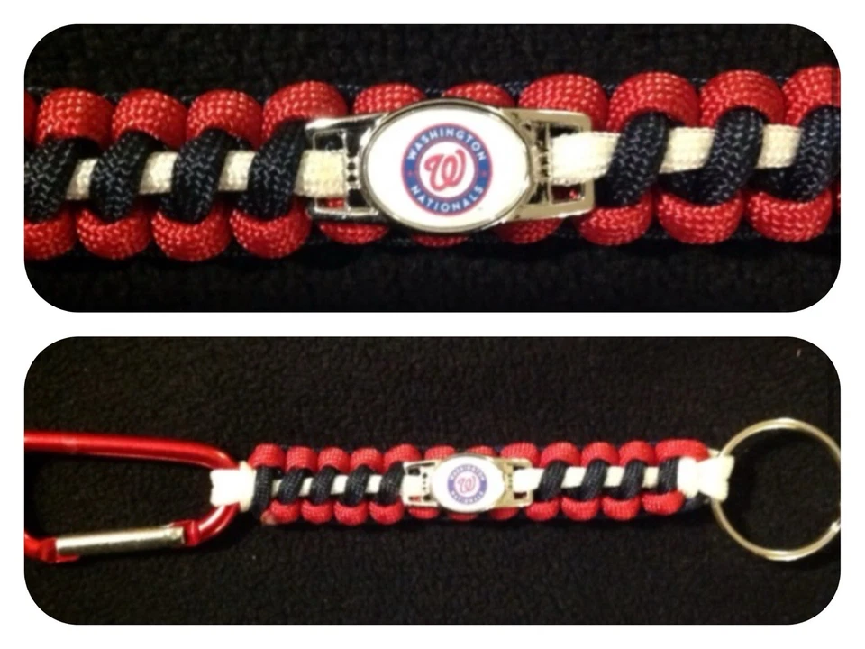 Washington Nationals Inspired Paracord/Survival Keychain - Image 1 of 1