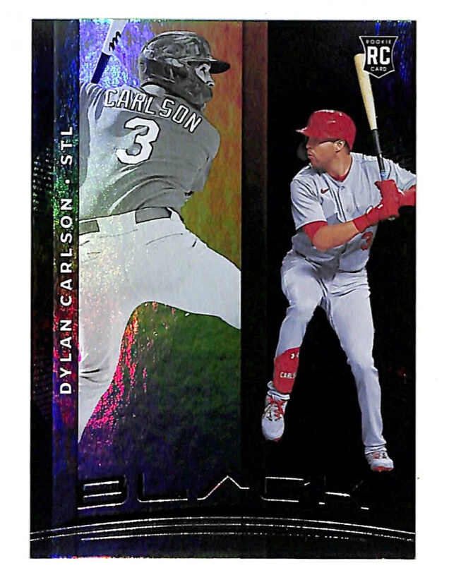 2021 Panini Chronicles #2 Dylan Carlson Black Rookie Card Cardinals  - Image 1 of 1