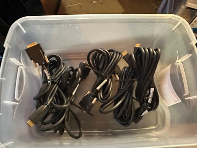 Lot of 5 Extron HDMI Male to DVI-D Male Cord Bi-Directional Cable Adapter 12 Ft - Image 1 of 3