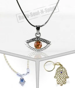 Evil eye kit luck for Her Necklace Jewish Hamsa Pendant Kabbalah Jewelry - Picture 1 of 4