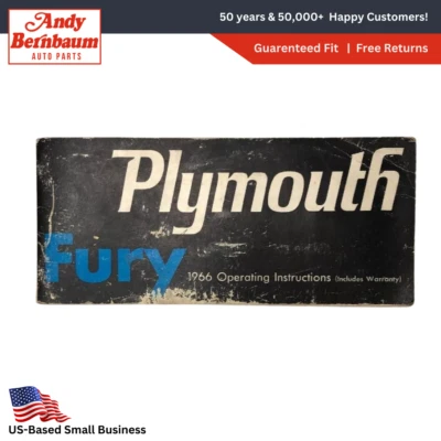 1966 Plymouth Furia Propietarios Automobile Manual Instrucciones de Uso Folleto - Imagen 1 de 4