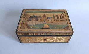 Coffret boîte à couture en marqueterie de paille Fin XVIIIème début XIXème - Bild 1 von 17