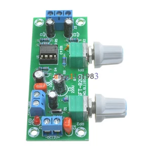 DC 12V-24V Low-pass Filter NE5532 Bass Tone Subwoofer Pre-Amplifier Preamp Board - Picture 1 of 7