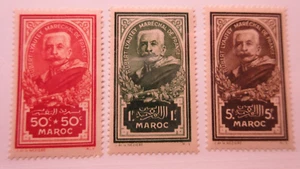 FRENCH MOROCCO, Scott: B10-B12, MINT LIGHT HINGED, Lot27, Cat $65.50 - Picture 1 of 1