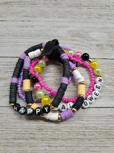 Juego de cinco pulseras de Halloween pulseras de feliz Halloween - Imagen 1 de 3