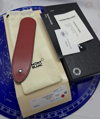 $195 MSRP - Montblanc 198816 - Meisterstuck One Pen Sleeve - Russet - Image 1 of 3