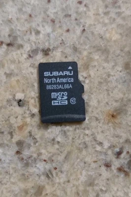 SUBARU Legacy  Outback MAP DATA NORTH AMERICAN 86283AL66A SD CARD - Image 1 of 4