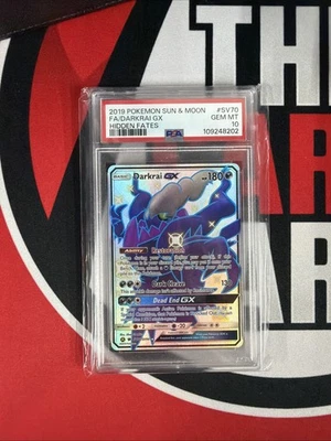 2019 Pokemon Sun & Moon Hidden Fates #SV70 FA Darkrai GX Hidden Fates PSA 10 - Image 1 of 2