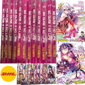 No Game No Life NEW Light Novel by Yuu Kamiya Full Set Vol 1-12 English Version - Picture 1 of 8