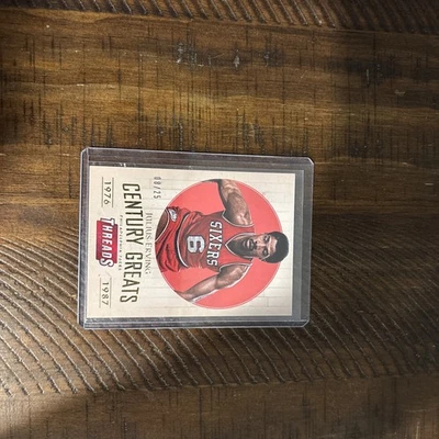 Julius Erving 2014-15 Panini Threads Century Greats GOLD Parallel #/25 Dr. J⚡️ - Image 1 of 2