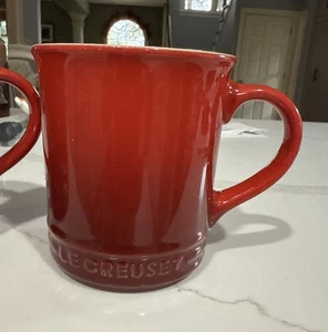 Taza de café roja Le Creuset Ombre 14 OZ taza taza individual 4" ¡Excelente! - Imagen 1 de 9