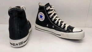 Converse Chuck Taylor All Star High Mens 6.5 Shoes Black Vintage Made In USA - Picture 1 of 15