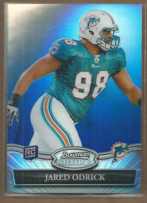 2010 Bowman Sterling Blue Refractors #20 Jared Odrick /99  FB - Image 1 of 1