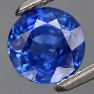1.11Ct.Ravishing Color! Cornflower Blue Normal Heated Sapphire Round 5.7mm. - Picture 1 of 4