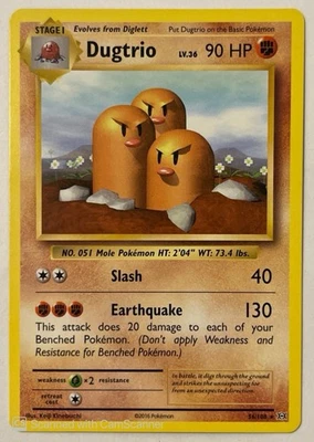 Dugtrio 019/102 Base Set Regular - Image 1 of 2