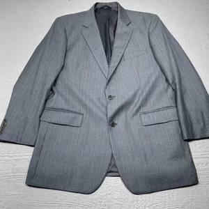 Blazer Brooks Brothers Para Hombre 42 Largo Gris Rayas Madison Saxxon Hecho en Unión EE. UU. - Imagen 1 de 18