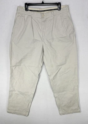 Pantalones Polo Ralph Lauren Andrew de Colección HECHOS EN EE. UU. 34x30 Blanco Chino Pierna Ancha Foto 1 de 4