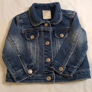 BABY BOY GIRL  JEAN DENIM JACKET  SIZE 12 MONTHS First Impressions  - Picture 1 of 11