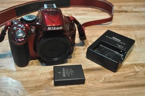 NIKON D5200 24.1MP Digital SLR Camera Red Body EXCELLENT (4997 shutter count) - Picture 1 of 6