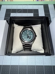 Citizen Zenshin Automatic Titanium NJ0180-80X Sapphire Green Dial Men's Watch - Picture 1 of 8