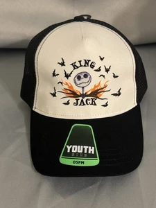 Nightmare Before Christmas King Jack Snapback Trucker Hat Youth One Size - Picture 1 of 5