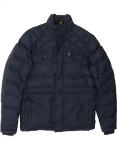 TIMBERLAND Herren Wattierte Jacke UK 38 Medium Navy Blau Nylon AP12 - Bild 1 von 3