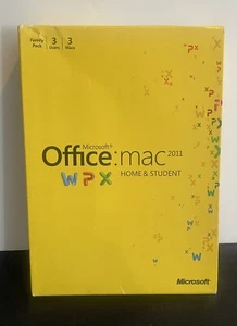 New Open Box. Microsoft Office for Mac Home and Student 2011 Family Pack. - Picture 1 of 6