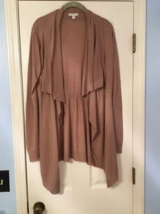 New York & Company Cardigan Sweater Open Front Rose Pre Owned Size Small - Picture 1 of 5