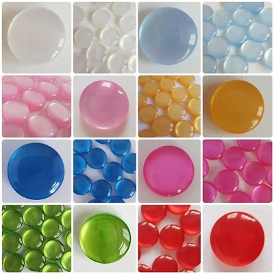 PEARLESCENT BABY BUTTONS – 12mm SHANK, PINK, BLUE, WHITE, YELLOW, CHILD CARDIGAN - Image 1 of 2