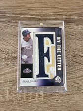 2008 SP Authentic Prince Fielder /25 By The Letter F Patch Autograph Auto #BL-PF